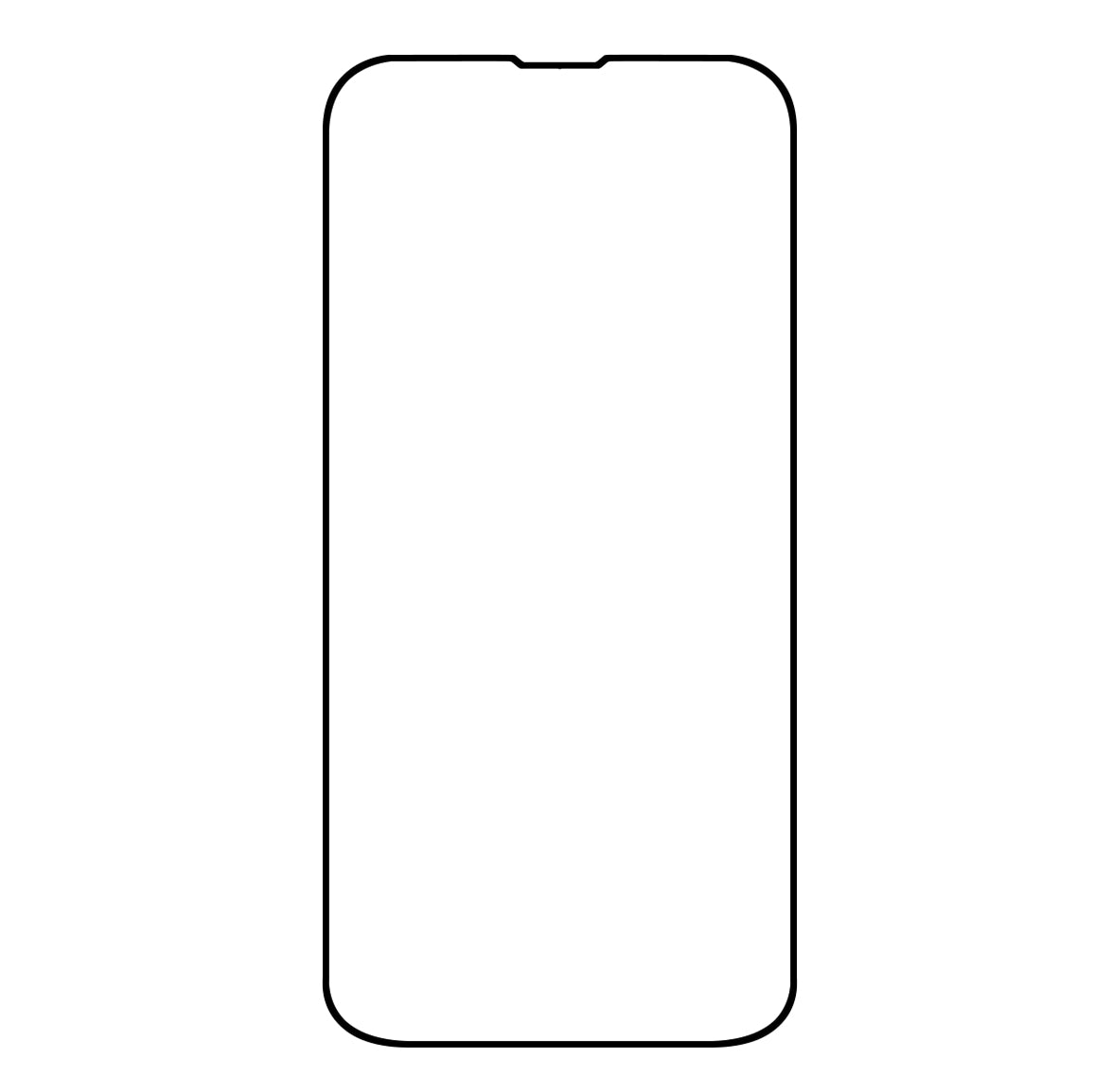 Silk Printing Screen Protector for iPhone 15 Pro , Full Glue High Aluminum-silicon Glass Full Cover Phone Screen Film