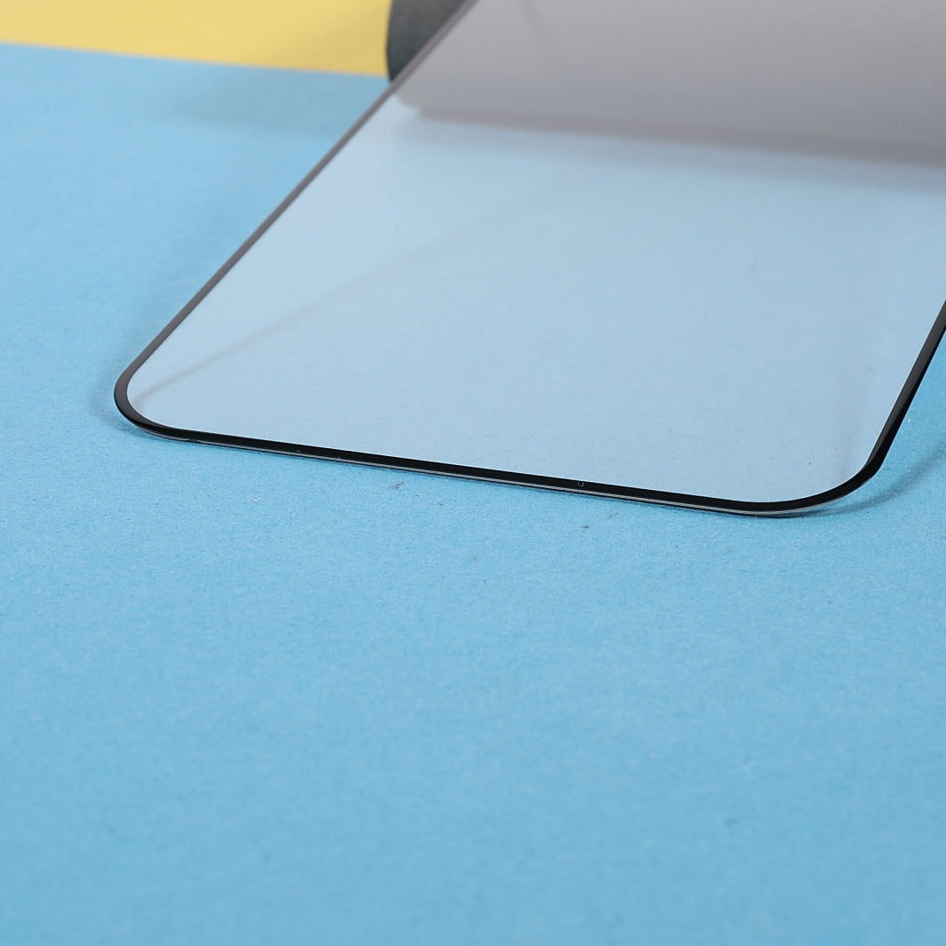 Silk Printing Screen Protector for iPhone 15 Pro , Full Glue High Aluminum-silicon Glass Full Cover Phone Screen Film