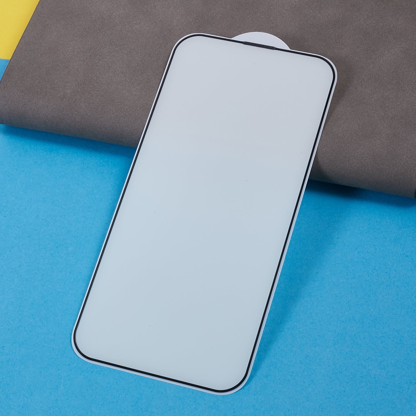 Uniqkart for iPhone 15 Pro Anti-static Screen Protector High Hardness Full Cover Full Glue Tempered Glass Film