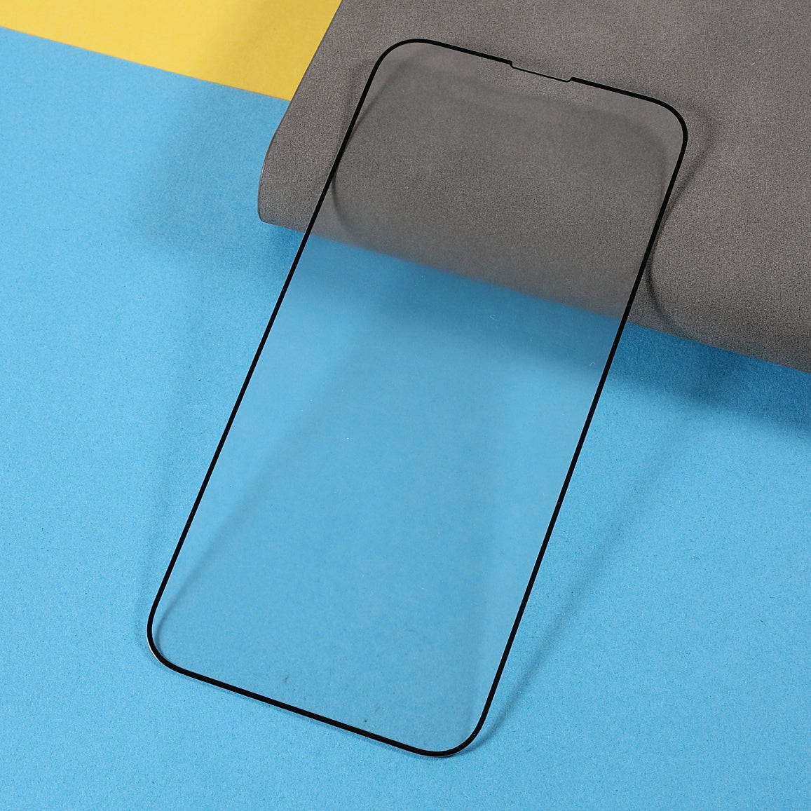 Phone Full Screen Protector for iPhone 15 Pro , Full Glue Silk Printing Matte Tempered Glass Screen Film