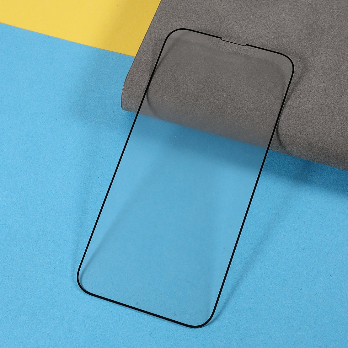 Phone Full Screen Protector for iPhone 15 Pro , Full Glue Silk Printing Matte Tempered Glass Screen Film