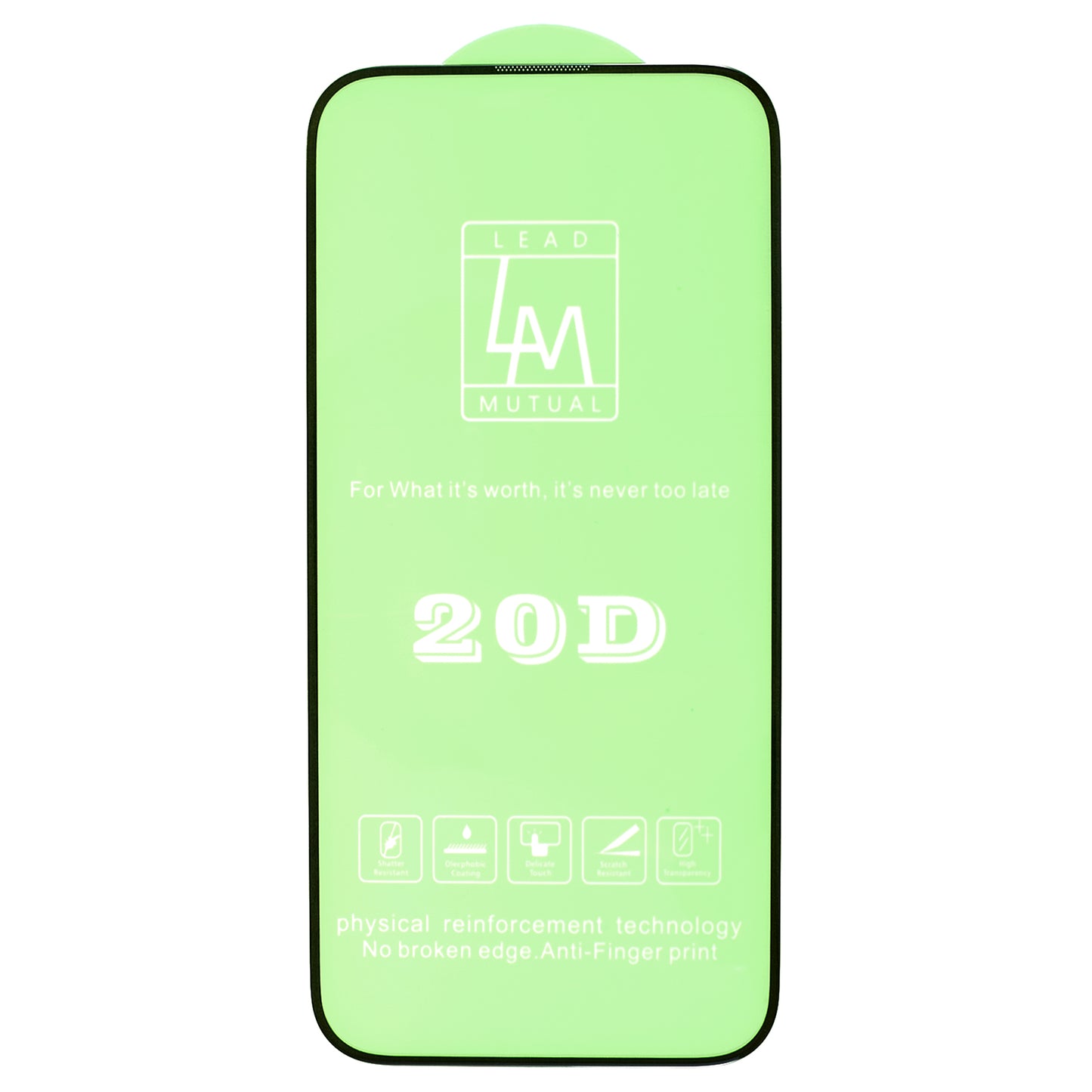 Uniqkart for iPhone 15 Pro HD Clear Screen Film 20D Tempered Glass Silk Printing Full Glue Complete Screen Covering Protector