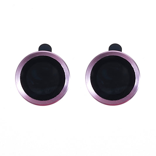 Uniqkart for iPhone 15 / 15 Plus Camera Lens Protector Set Electroplating Ring HD Tempered Glass Lens Film - Purple