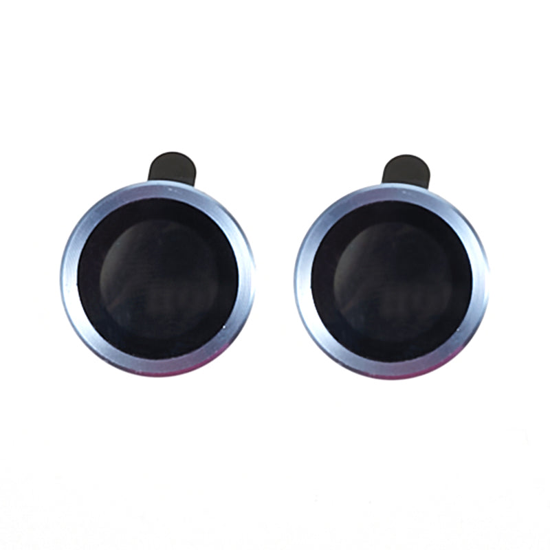 Uniqkart for iPhone 15 / 15 Plus Camera Lens Protector Set Electroplating Ring HD Tempered Glass Lens Film - Blue