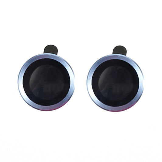 Uniqkart for iPhone 15 / 15 Plus Camera Lens Protector Set Electroplating Ring HD Tempered Glass Lens Film - Blue