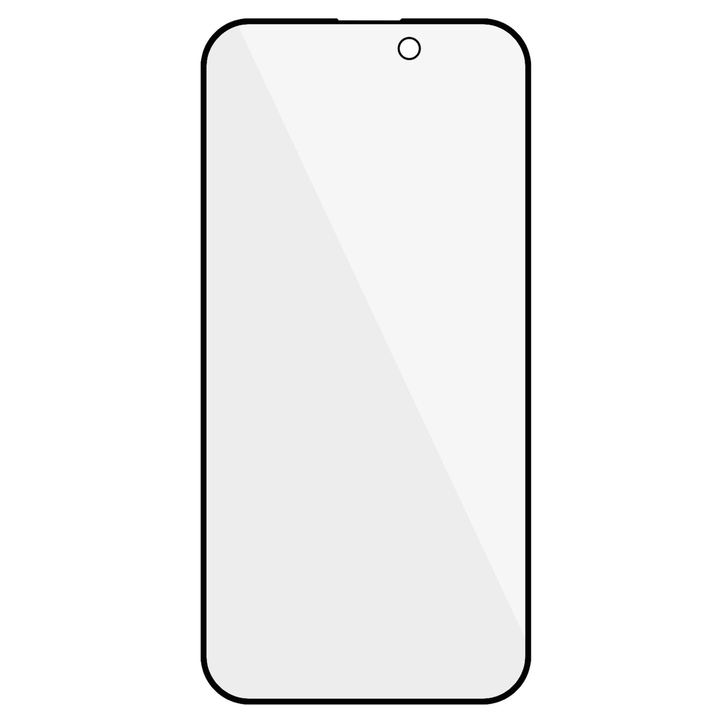 Uniqkart for iPhone 15 Pro Anti-Spy Tempered Glass Film Full Cover Shatterproof AG Matte Screen Protector