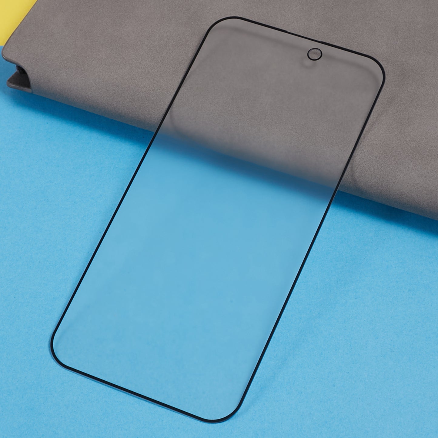 Uniqkart for iPhone 15 Pro Anti-Spy Tempered Glass Film Full Cover Shatterproof AG Matte Screen Protector
