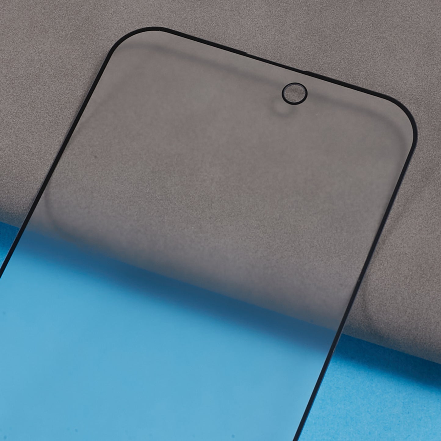 Uniqkart for iPhone 15 Pro Anti-Spy Tempered Glass Film Full Cover Shatterproof AG Matte Screen Protector