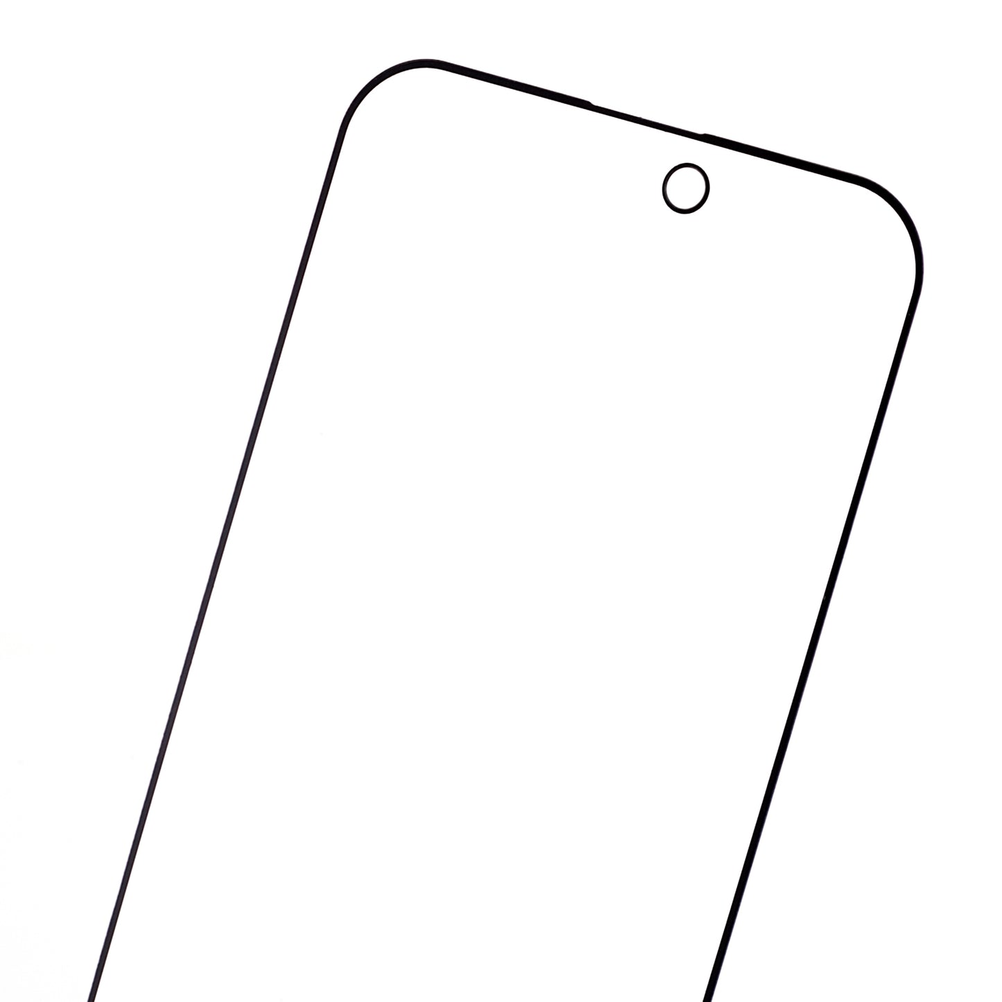 Uniqkart for iPhone 15 Pro Anti-Spy Tempered Glass Film Full Cover Shatterproof AG Matte Screen Protector