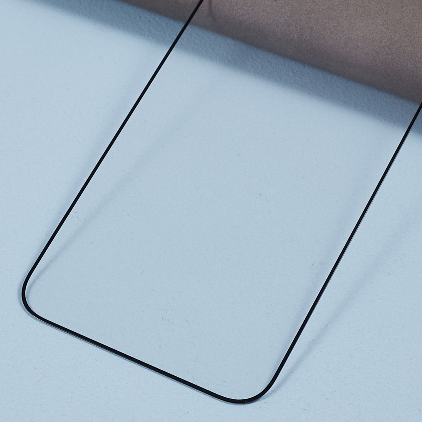 Uniqkart for iPhone 15 Plus Thick Glue Screen Protector Silk Printing High Aluminum-silicon Glass Full Cover Film with Anti-dust Net