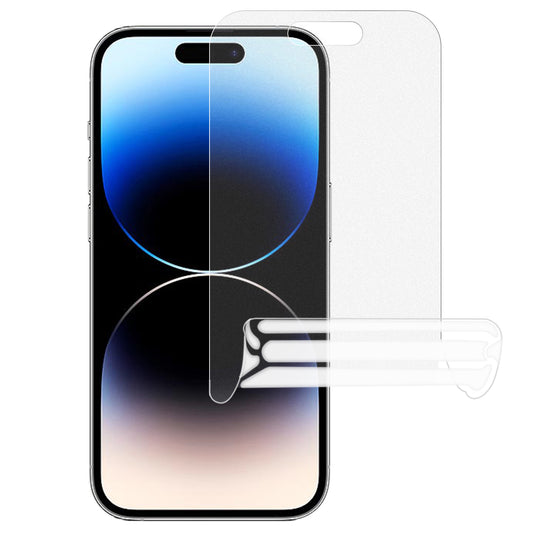 Uniqkart for iPhone 15 Plus / 15 Pro Max Anti-glare Matte TPU Screen Protector Anti-explosion Full Cover Film