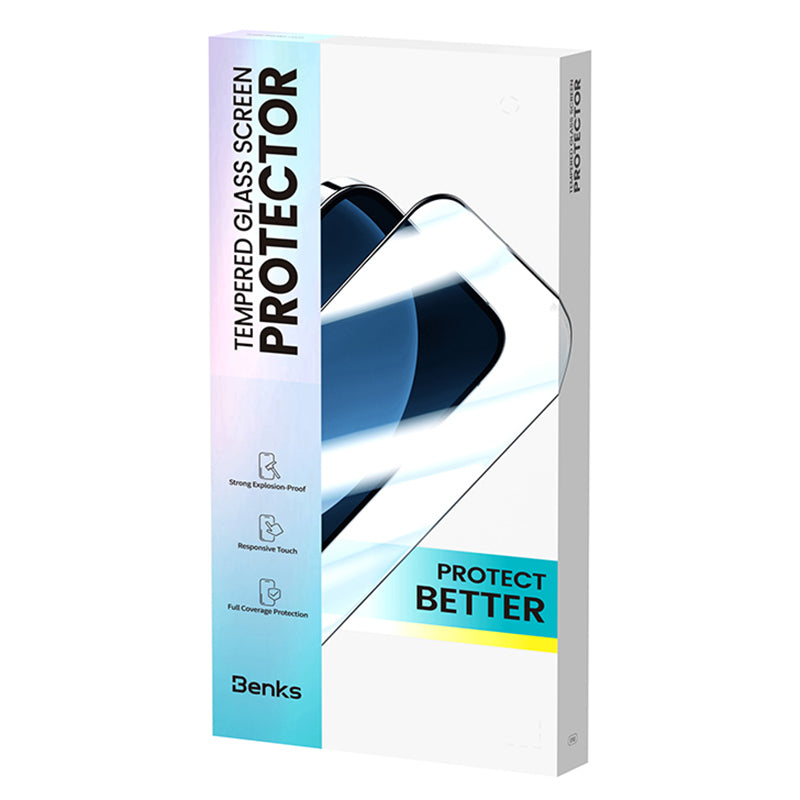 Benks Anti-scratch Screen Protector for iPhone 15 Anti-explosion High Aluminum-silicon Glass Screen Film