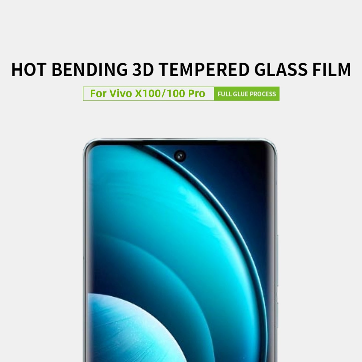 PINWUYO For vivo X100 5G / X100 Pro 5G Tempered Glass Screen Protector 3D Hot Bending HD Clear Film