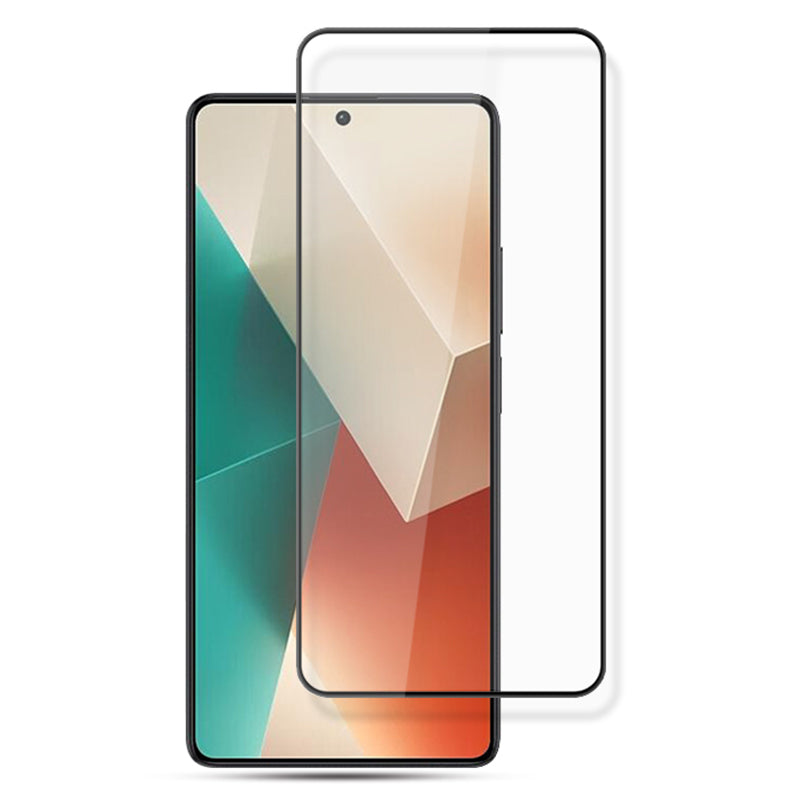 MOCOLO For Xiaomi Redmi Note 13 5G Full Screen Protector High-Definition Tempered Glass Silk Printing Film - Black