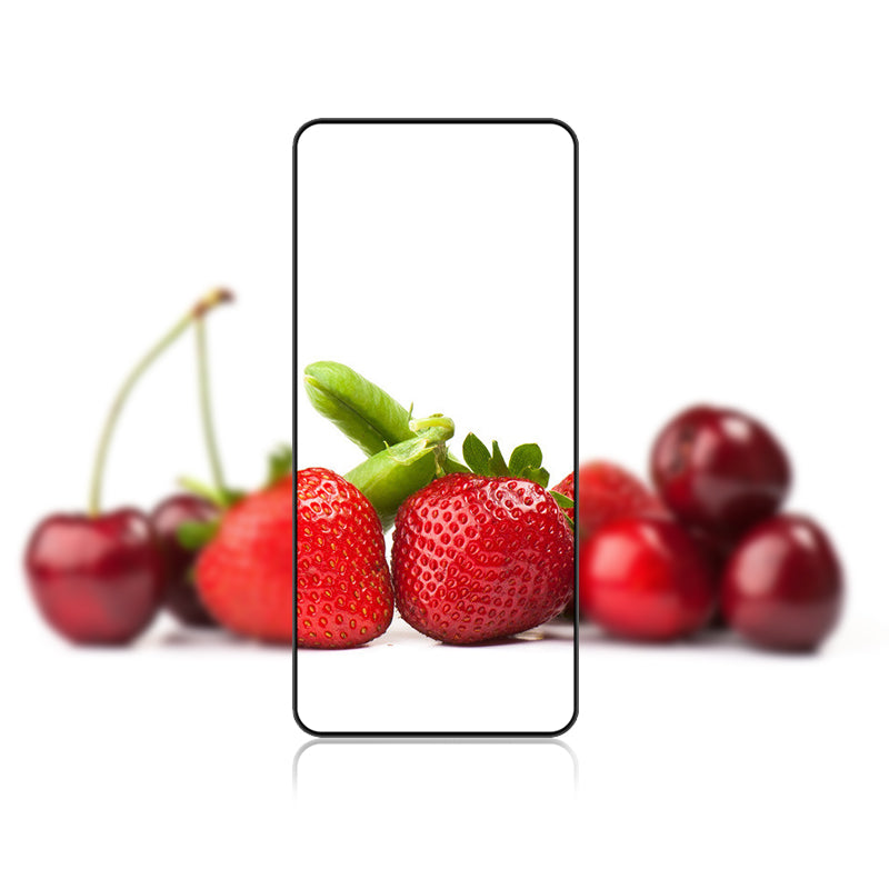 MOCOLO For Xiaomi Redmi Note 13 Pro 5G Silk Printing Film HD Clear Tempered Glass Full Screen Protector - Black