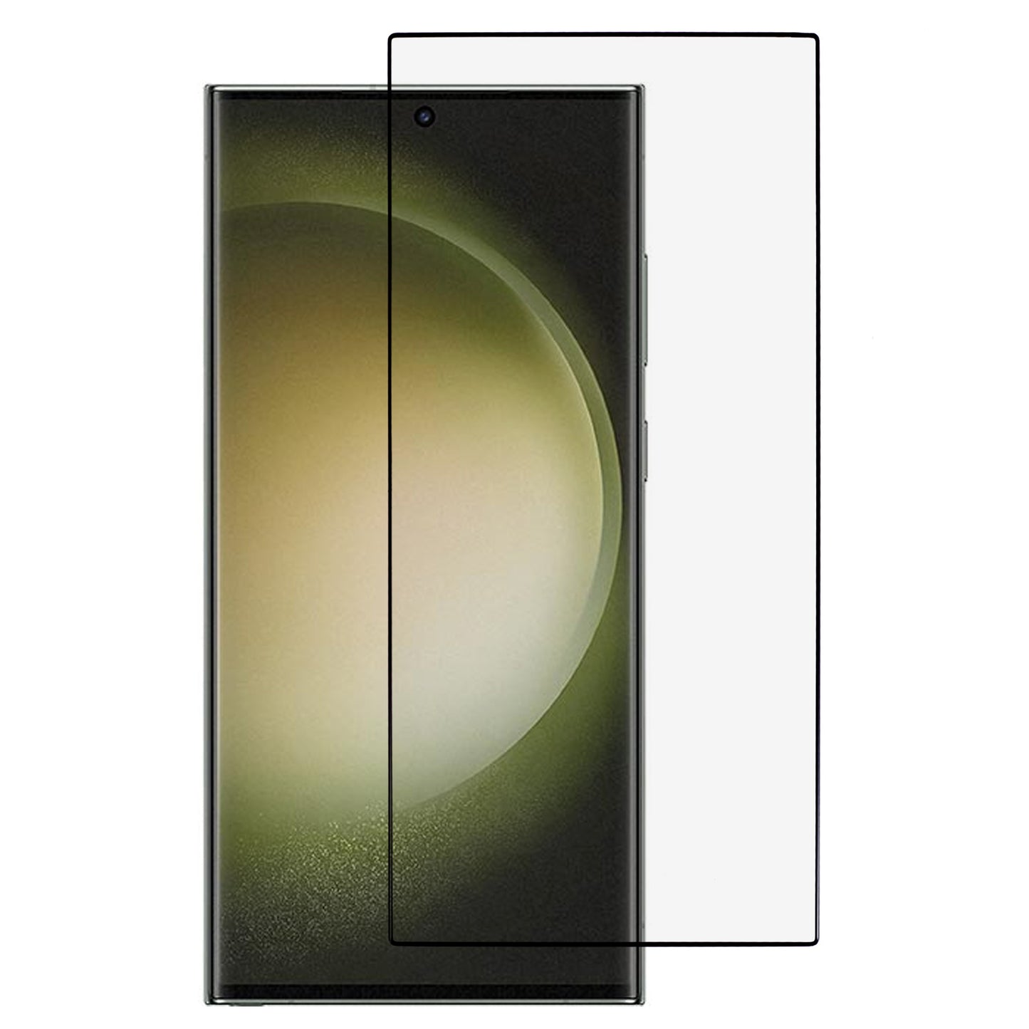 For Samsung Galaxy S24 Ultra Tempered Glass Screen Protector Fingerprint Unlock