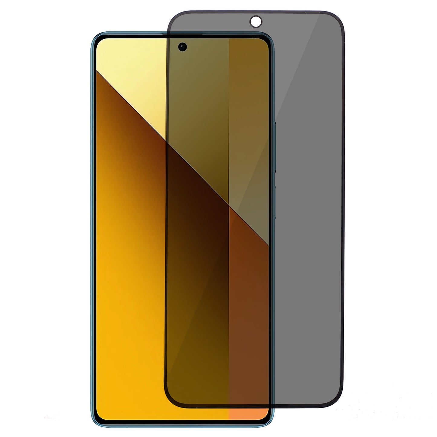 For Xiaomi Redmi Note 13 4G Privacy Screen Protector Silk Printing Full Coverage Side Glue Film