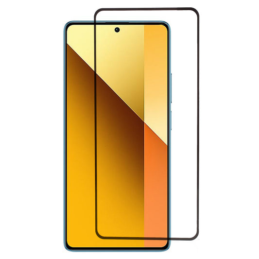 For Xiaomi Redmi Note 13 5G Tempered Glass Silk Printing Full Glue Screen Protector Black Edge