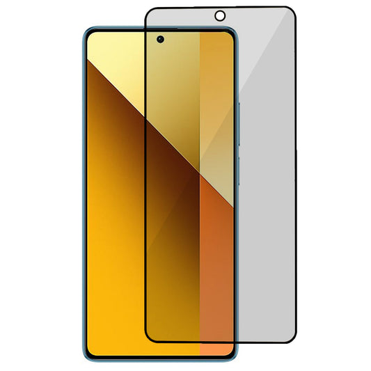 For Xiaomi Redmi Note 13 4G Anti-Spy Screen Protector Full Glue Tempered Glass Film Black Edge