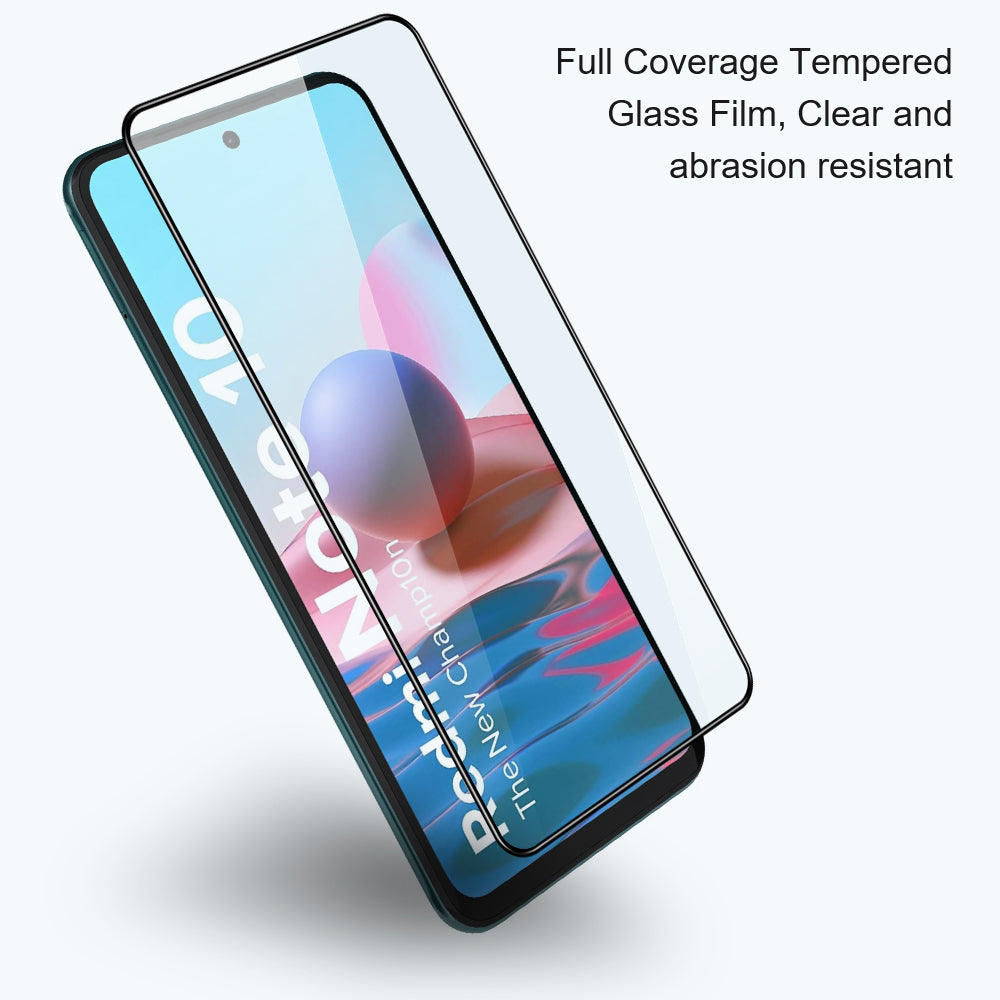 AMORUS For Xiaomi Redmi Note 13 4G Screen Protector Secondary Hardening Full Glue Film - Black