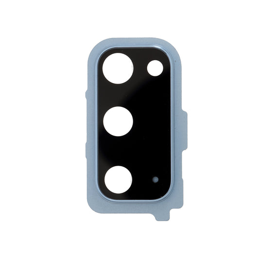 For Samsung Galaxy S20 4G G980 OEM Back Camera Lens Ring Cover with Glass Lens (without Logo) - Blue