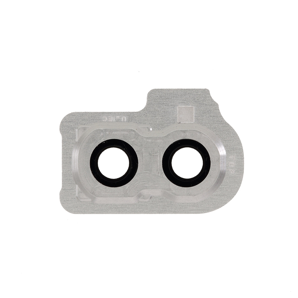 OEM Back Camera Lens Ring Cover with Glass Lens for Samsung Galaxy A20e SM-A202 - Silver