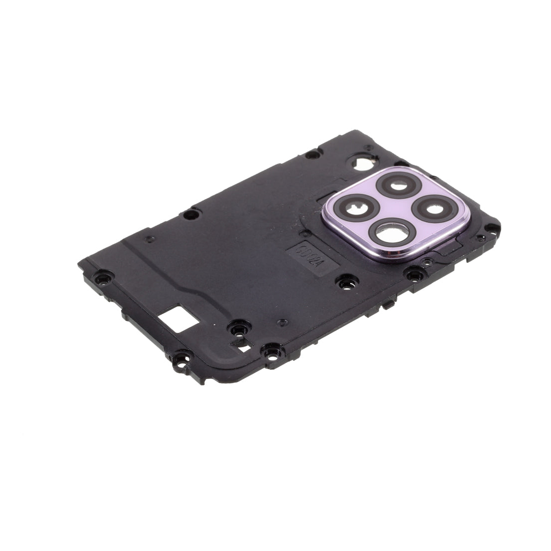 OEM Rear Camera Lens Ring Cover + Motherboard Shield Cover Replacement for Huawei P40 lite 4G - Purple