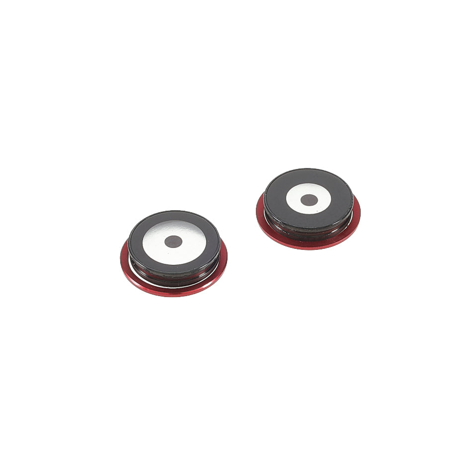 OEM Camera Lens Screen Ring Cover with Glass Lens Film for iPhone 11 6.1 inch - Red