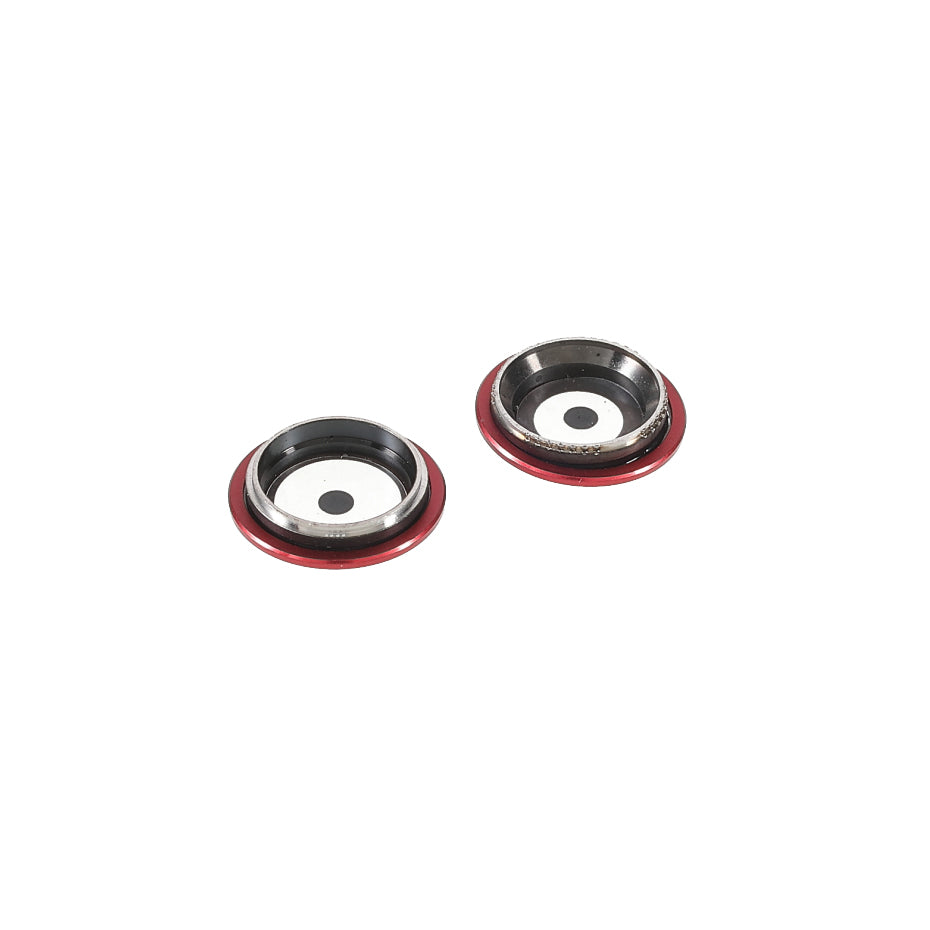 OEM Camera Lens Screen Ring Cover with Glass Lens Film for iPhone 11 6.1 inch - Red