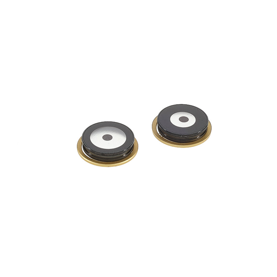 OEM Camera Lens Screen Ring Cover with Glass Lens Film for iPhone 11 6.1 inch - Yellow