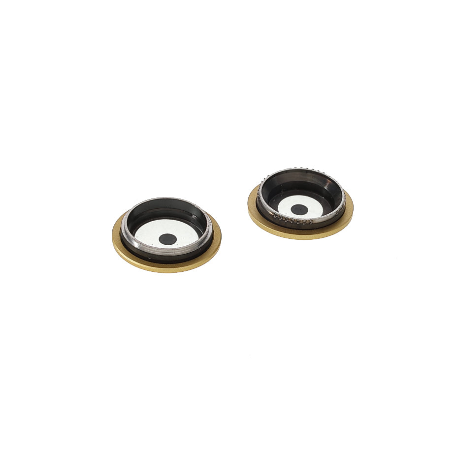 OEM Camera Lens Screen Ring Cover with Glass Lens Film for iPhone 11 6.1 inch - Yellow