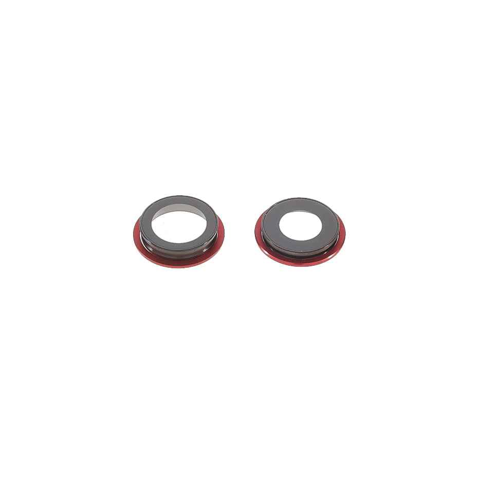 OEM Back Rear Camera Lens Ring Cover with Glass Lens Replacement Part for iPhone 12 / 12 mini - Red