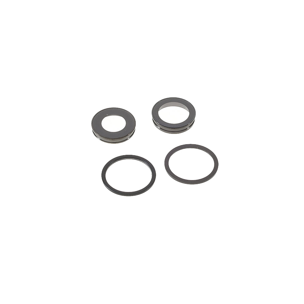 OEM Back Rear Camera Lens Ring Cover with Glass Lens Replacement Part for iPhone 12 / 12 mini - Black