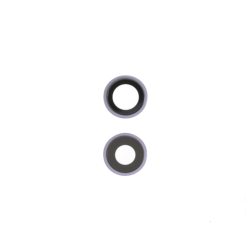 OEM Back Rear Camera Lens Ring Cover with Glass Lens Replacement Part for iPhone 12 / 12 mini - Purple