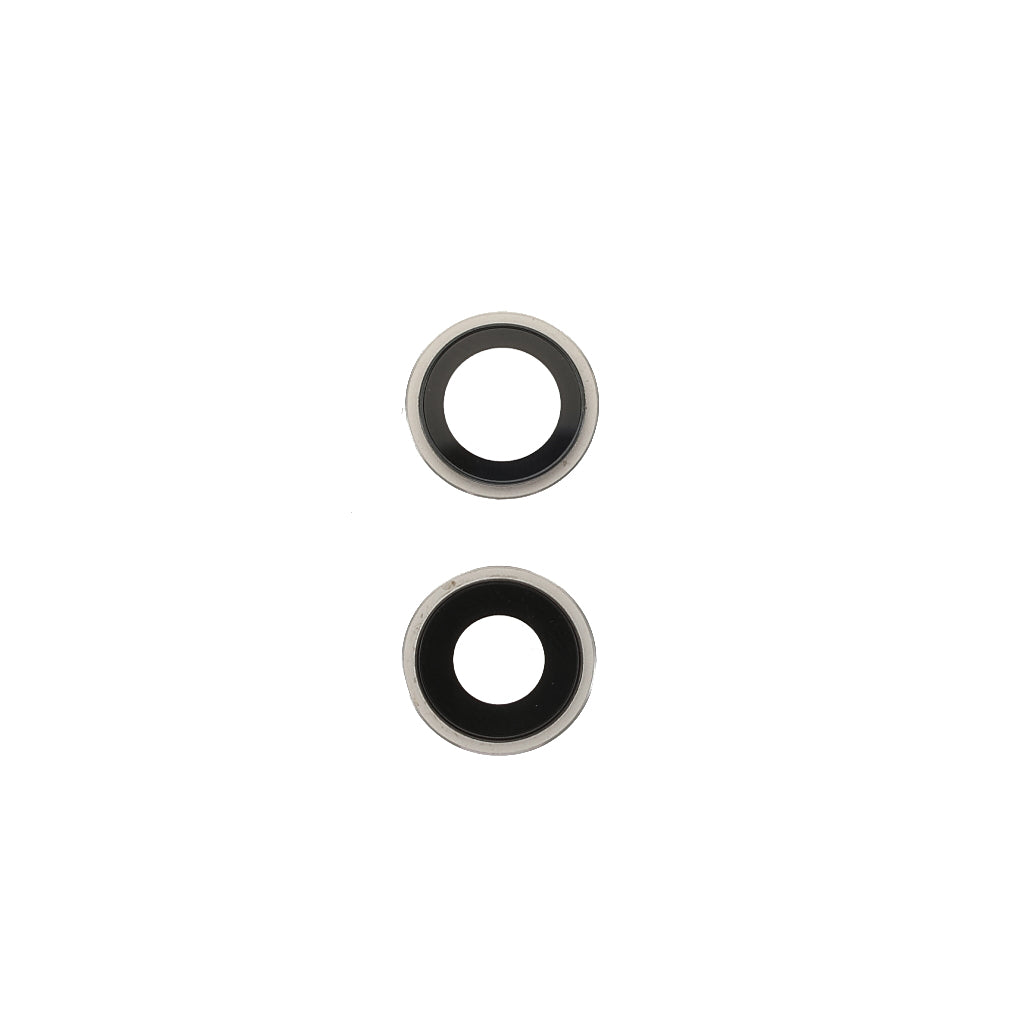 OEM Back Rear Camera Lens Ring Cover with Glass Lens Replacement Part for iPhone 12 / 12 mini - White