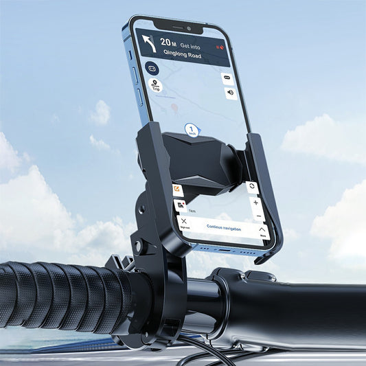 360 Degree Rotating Spring Stretch Cycling Phone Holder Bracket for Bicycle Motorcycle