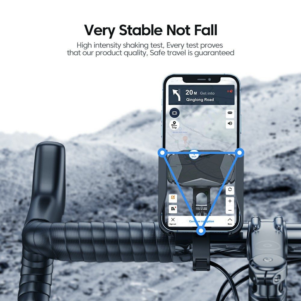 360 Degree Rotating Spring Stretch Cycling Phone Holder Bracket for Bicycle Motorcycle