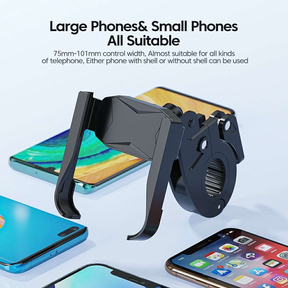360 Degree Rotating Spring Stretch Cycling Phone Holder Bracket for Bicycle Motorcycle