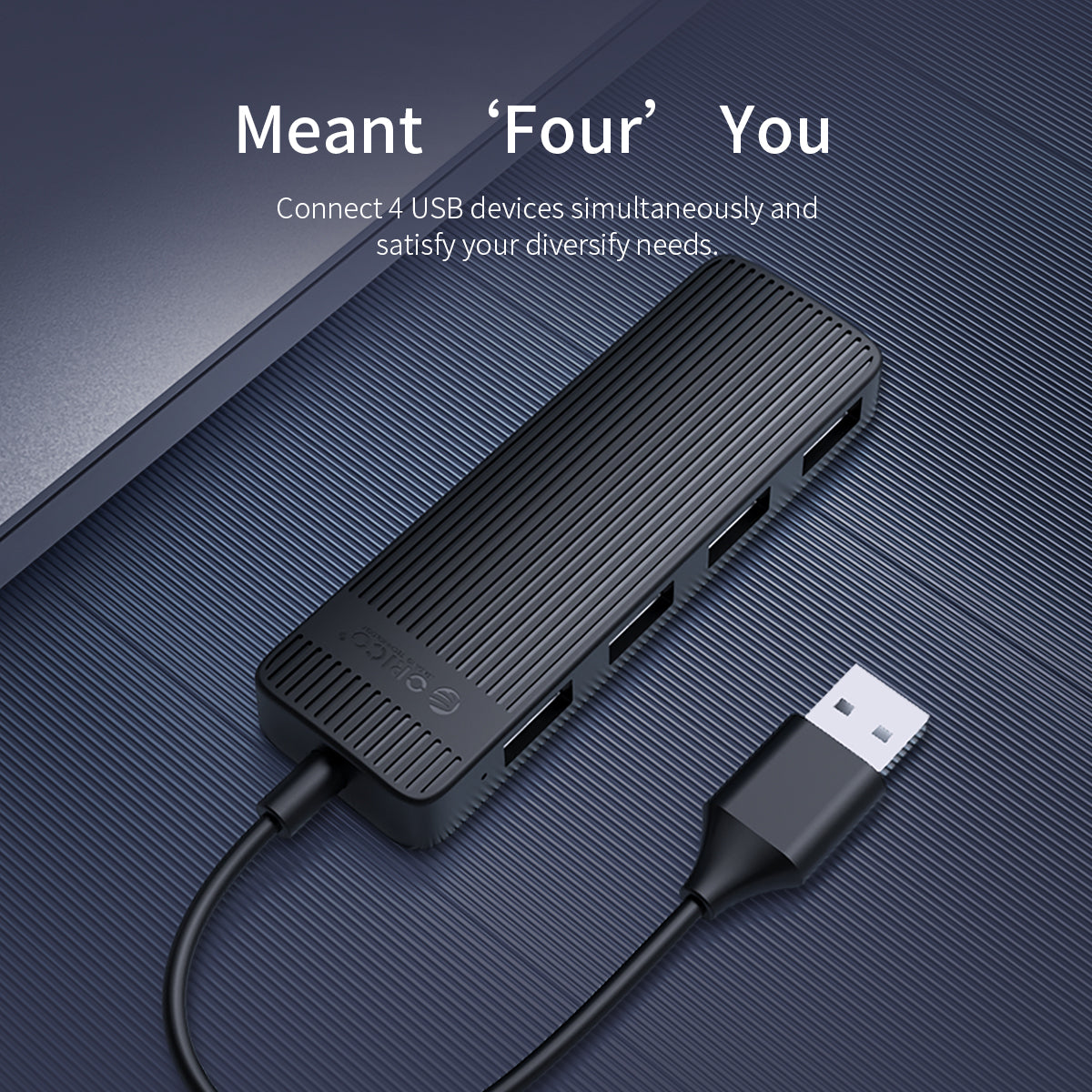 Uniqkart FL02 Multi-Port USB2.0 Hub Mini Portable Mini USB Adapter High-speed Sync Converter for Laptops - White
