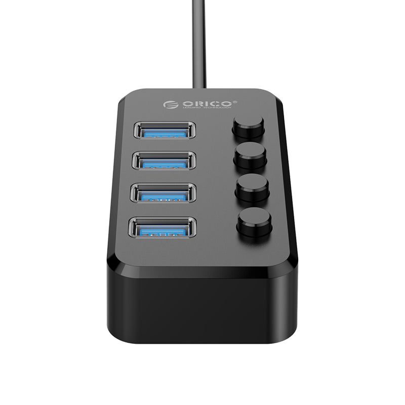 ORICO TSU3-4A 4 Ports USB 3.0 Hub Converter Adapter with Individual Switches for Laptop Computer