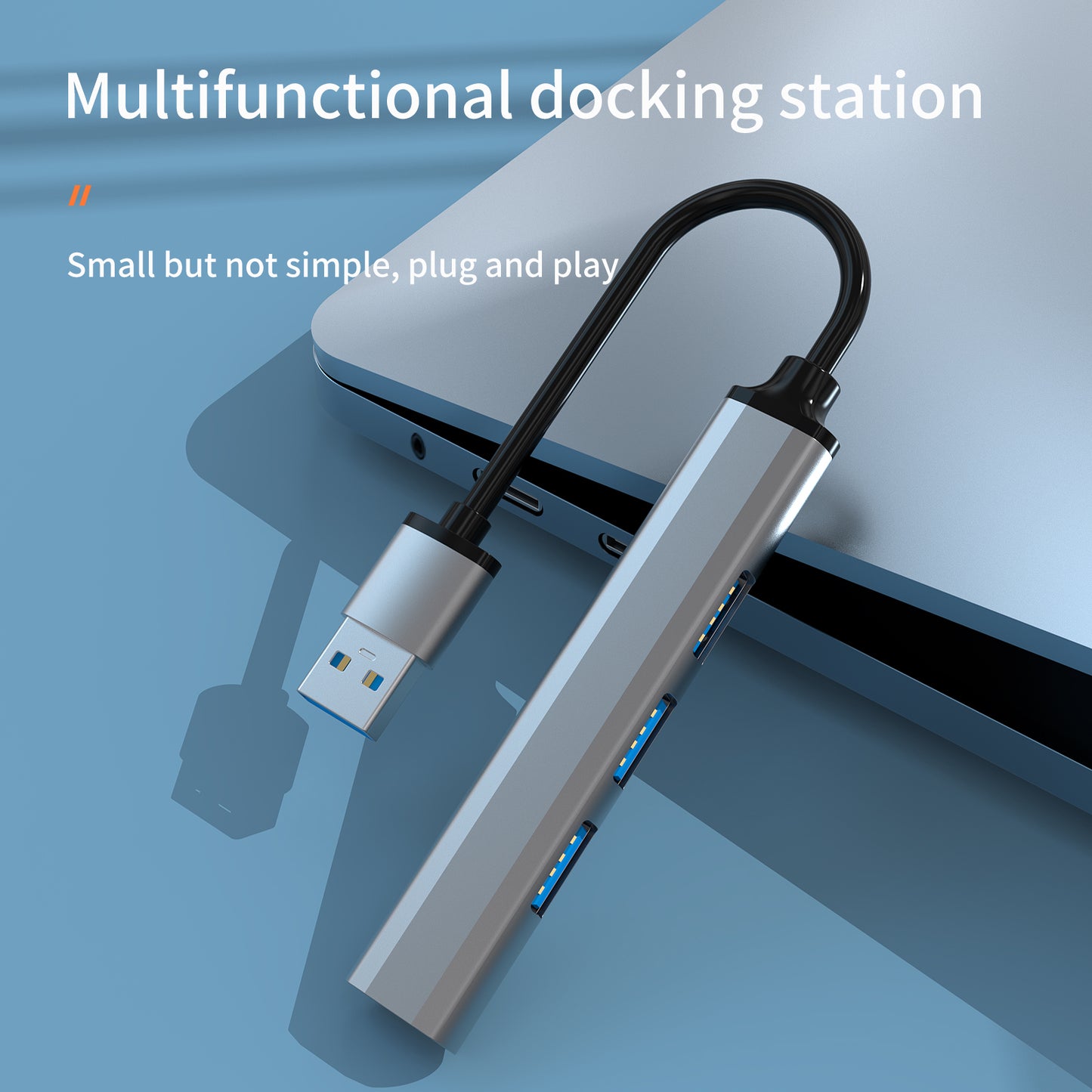 U4-A 4 in 1 USB Hub 3x USB 2.0 + 1x USB 3.0 Adapter 5Gbps High Speed Splitter