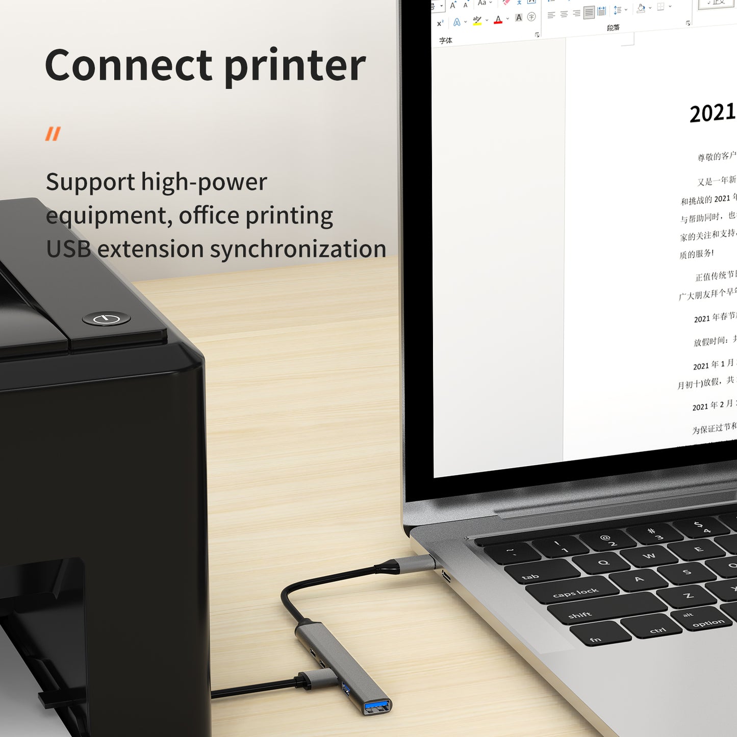 U5-C USB C Hub to 1xUSB 3.0+2xUSB 2.0+PD Charging Port+USB C Port Ultra Slim Data Hub for Notebook PC / Laptop / USB Flash Drives / Mobile HDD / Mouse