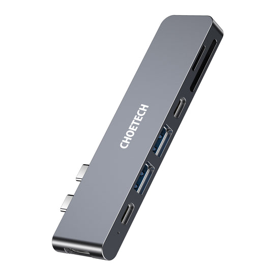 Choetech HUB-M14 for MacBook Air / Pro 7-in-1 USB-C Hub Type-C USB HD Port Adapter SD / TF Card Reader