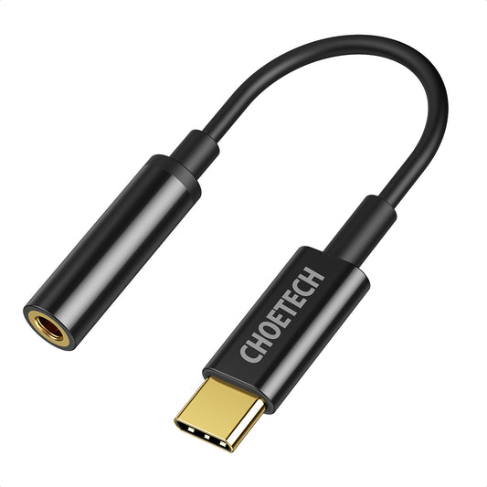 Choetech AUX003 USB-C to DC 3.5mm Female Headphone Jack Adapter Aux Audio Cable