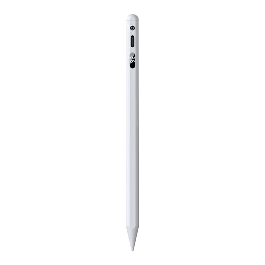 Uniqkart Stylus Pen for iPad Tablets Pen Capacitive Screen Writing Stylus Pencil with Power Display - White