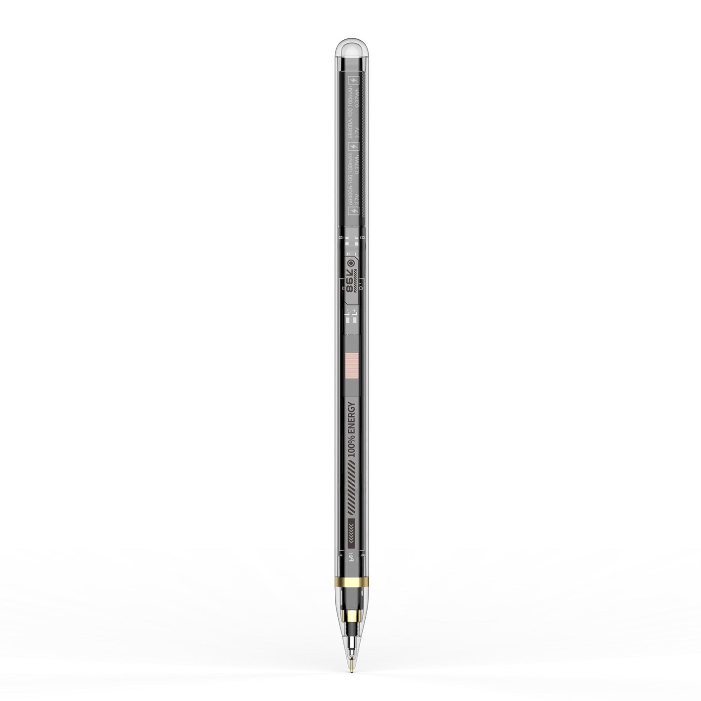 Magnetic Charging Stylus Pen for iPad High Precision Capacitive Universal Digital Active Pencil - Transparent