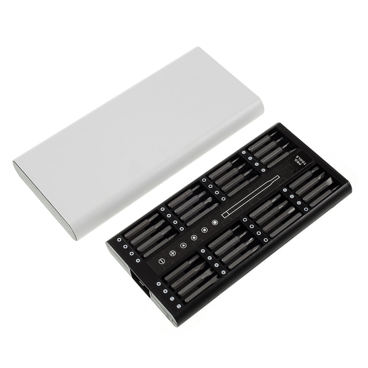 63-in-1 Magnetic Precision Screwdriver Repair Tool Kit Bits Set - Silver