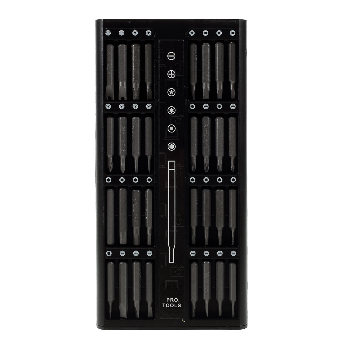 63-in-1 Magnetic Precision Screwdriver Repair Tool Kit Bits Set - Silver