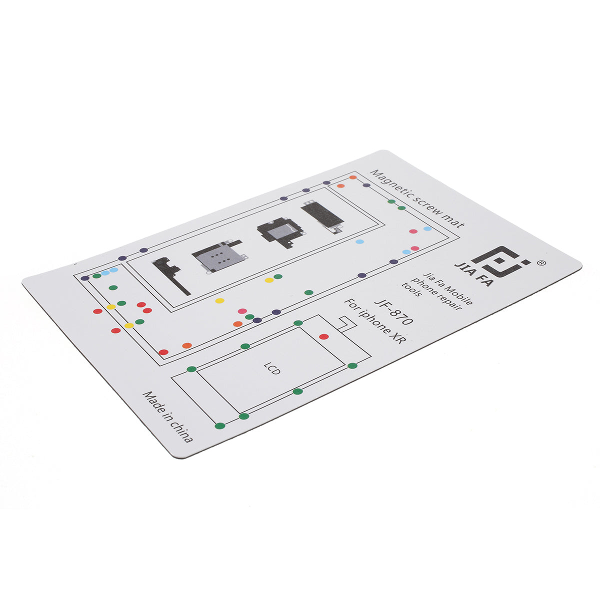 JF-870 Magnetic Screw Mat Screw Organizer Pad for iPhone XR