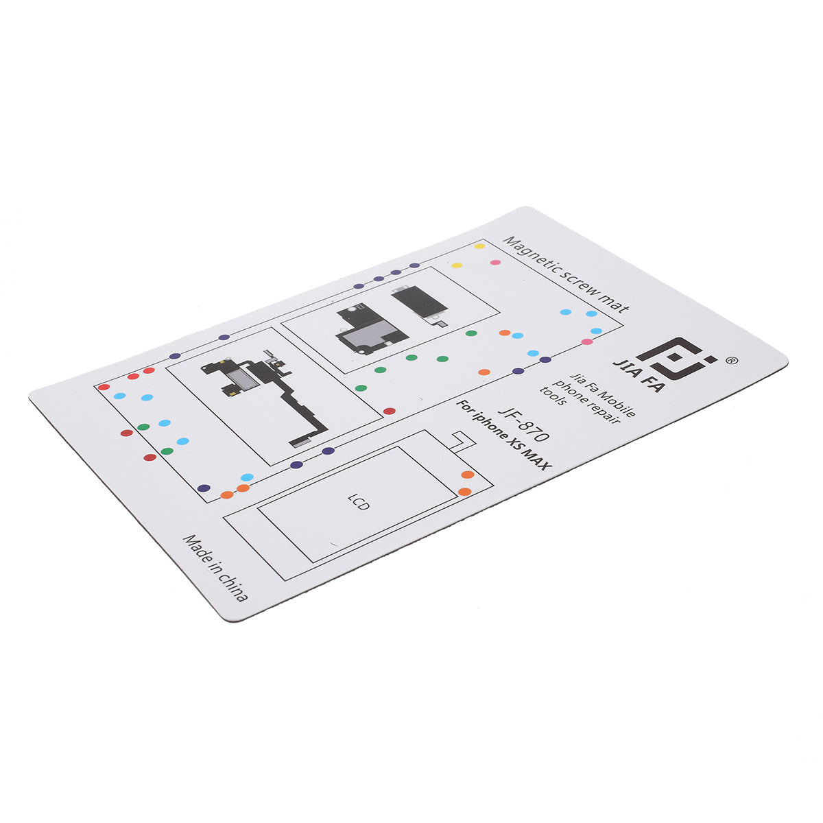 JF-870 Magnetic Screw Mat Screw Work Pad for iPhone XS Max